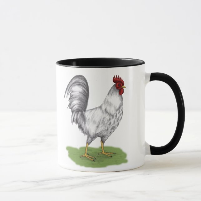 White Rooster-Tasse Tasse (Rechts)
