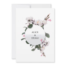 White Rose Blume Liebe Hochzeitkarte