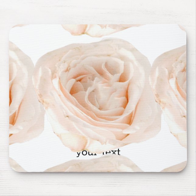 White Rose Blume Mousepad (Vorne)