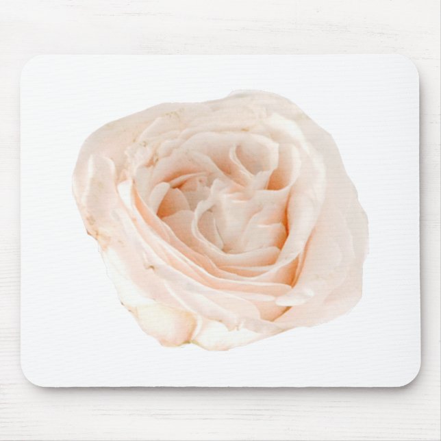 White Rose Blume Mousepad (Vorne)