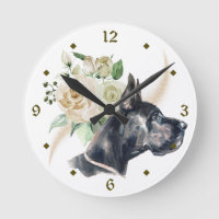 White Rose Bouquet Great Dane Dog