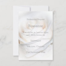 White Rose Design Bridesmaid-Anfrage
