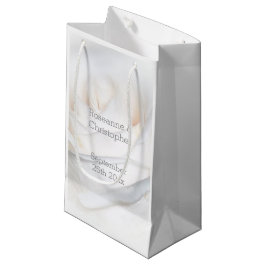 White Rose Design Wedding Kleine Geschenktüte