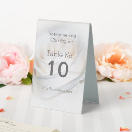 White Rose Design Wedding Tischaufsteller