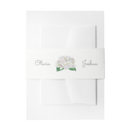 White Rose Einladung Bly Bands Einladungsbanderole