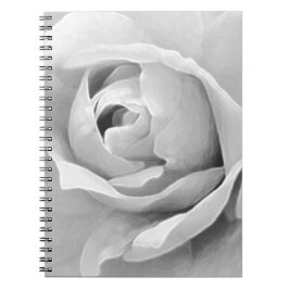 White Rose Elegance Notizblock