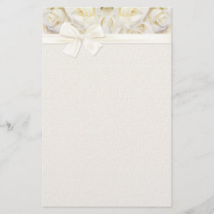 White Rose Elegante 2 Briefpapier