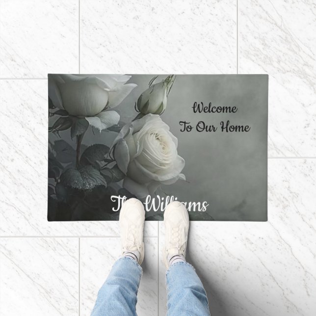 White Rose Fußmatte (Indoor)