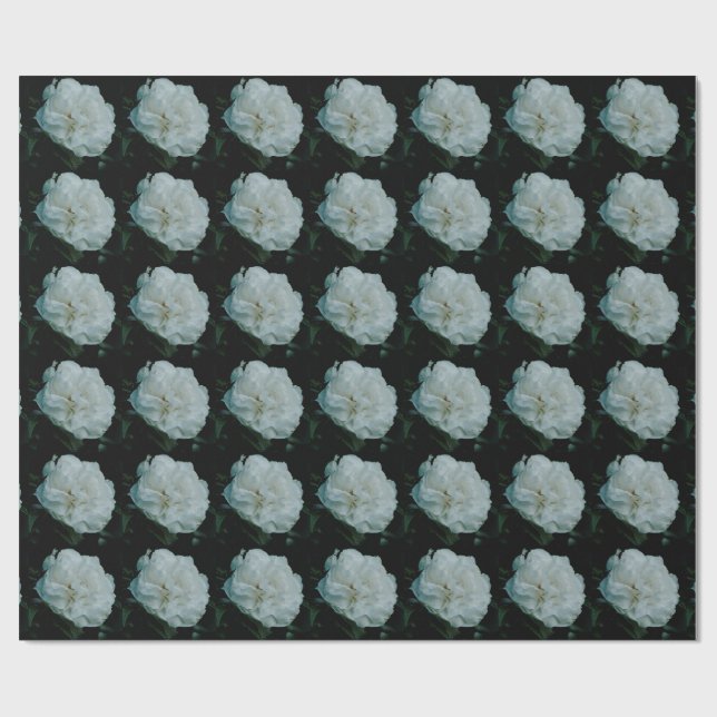 White Rose Geschenkpapier (Flach)