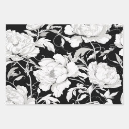 White Rose Geschenkpapier Set