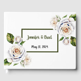 White Rose Guest Book Gästebuch