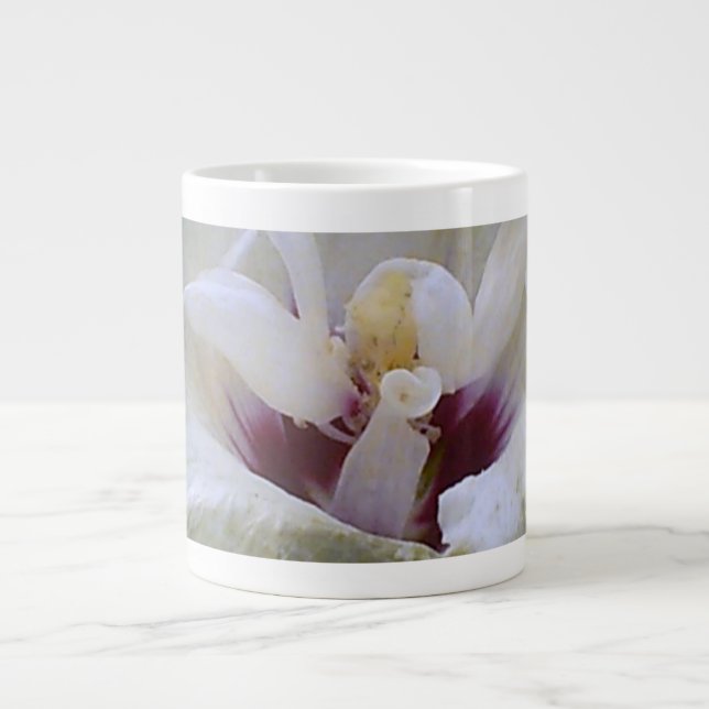 White Rose Jumbo-Tasse (Vorderseite)