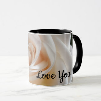 White Rose "Love You" mug