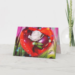 White Rose - Muttertagskarte Karte