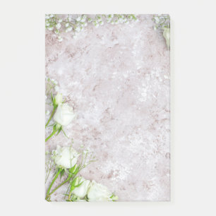 White Rose Post-it Klebezettel
