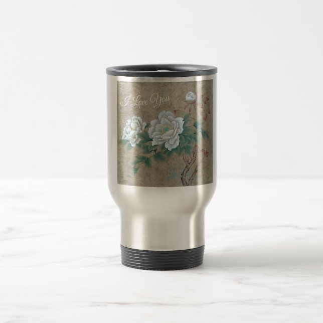 White Rose Reisebecher (Mittel)