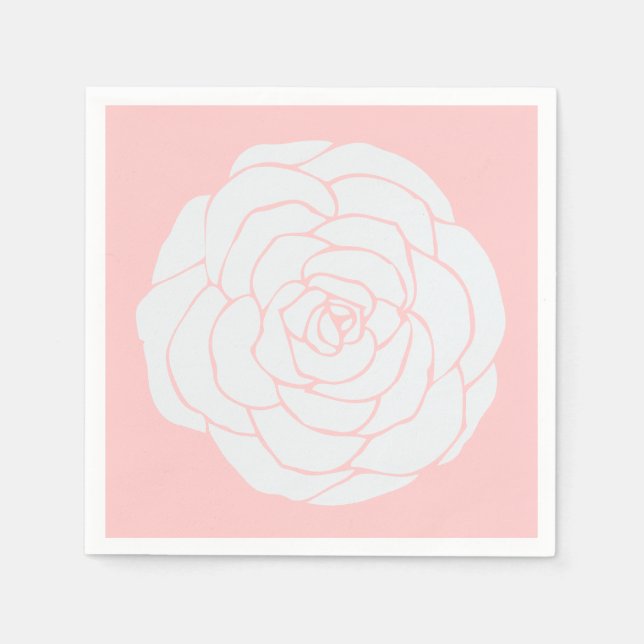 White Rose Serviette (Vorderseite)
