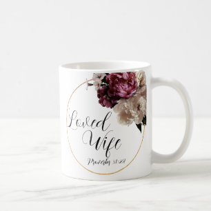 White Rose ● Sprichwörter 31 ● Geliebte Ehefrau ● Kaffeetasse