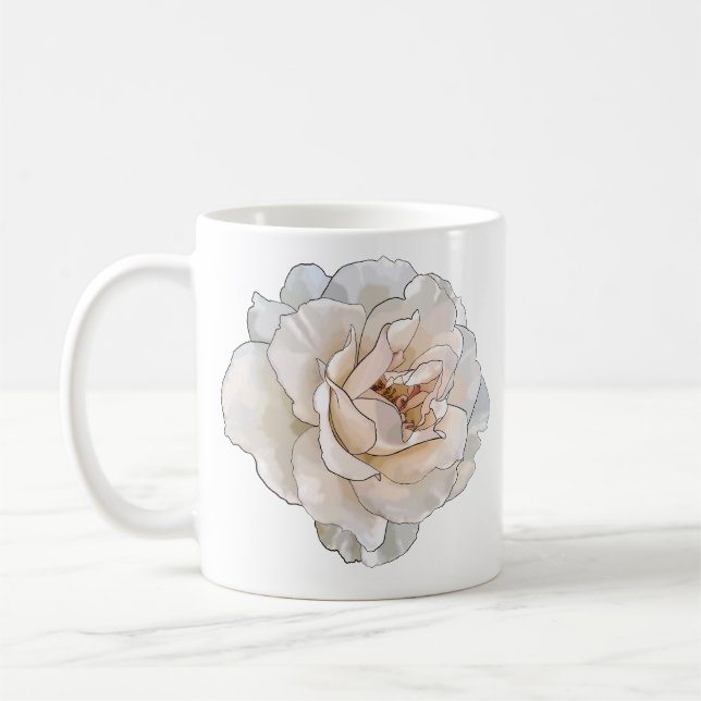 White Rose Tasse (Links)