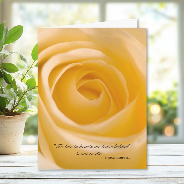 White Rose Vielen Dank für Ihr Beileid Dankeskarte (Von Creator hochgeladen)