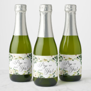 White Roses Bridesmaid Vorschlag Pop zu sagen: Ja