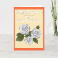 White Roses gratuliert Zivil Partnership