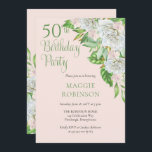 White Roses | Orchids 50. Geburtstagsparty der Hoc Einladung<br><div class="desc">Die 50. Geburtstagsparty mit eleganten weißen Rosen und Orchideen feiert mit diesem kaskadierenden Blumendesign mit subtilen, grünen Schriften und Serifentext. Composite Design von Holiday Hearts Designs (Rechte vorbehalten). Skripttext ist außer vom Designer nicht editierbar. Wenn Sie Fragen haben oder Hilfe beim Design benötigen, schreiben Sie uns oder senden Sie uns...</div>