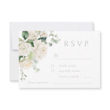 White Roses & Sage Leaf Wedding