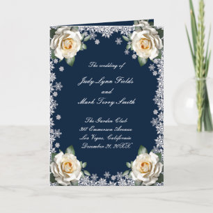 White Roses Snowflake Weihnachtskalender Programm