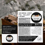 White Rubbish Skip, Skip/Dumpster Company Flyer<br><div class="desc">White Rubbish Skip,  Skip/Dumpster Company Werbung Flyer durch den Business Card Store.</div>