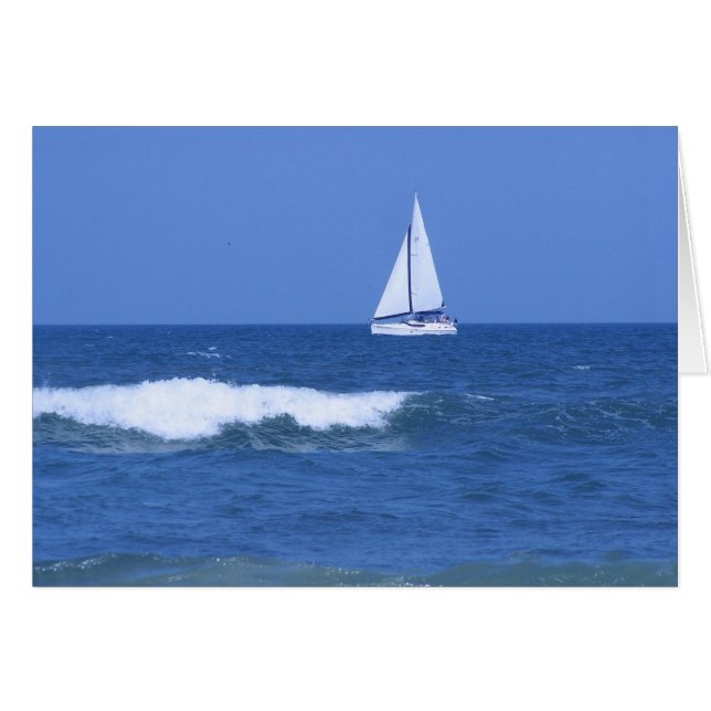 White Sailboat Fotografie (Vorderseite (Horizontal))