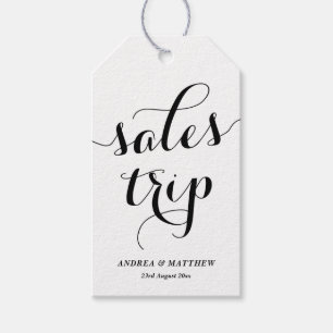 White Sales Trip Niedlich Moderne Kalligraphie Geschenkanhänger