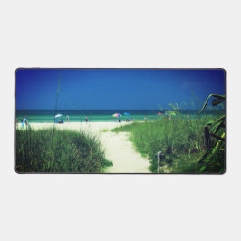 White Sand Beach Desk Mat Schreibtischunterlage