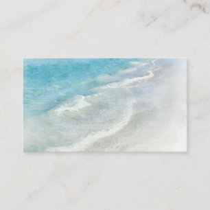 White Sand Beach Wasserfarbe - Aquamarines Aqua T Visitenkarte
