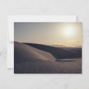 White Sand Dunes Nationalpark Sunset Postkarte