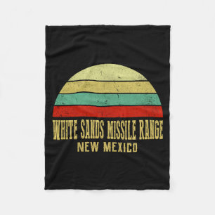 White Sands Missile Range New Mexico Vintage Retro Fleecedecke