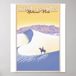 White Sands National Park Litho Poster