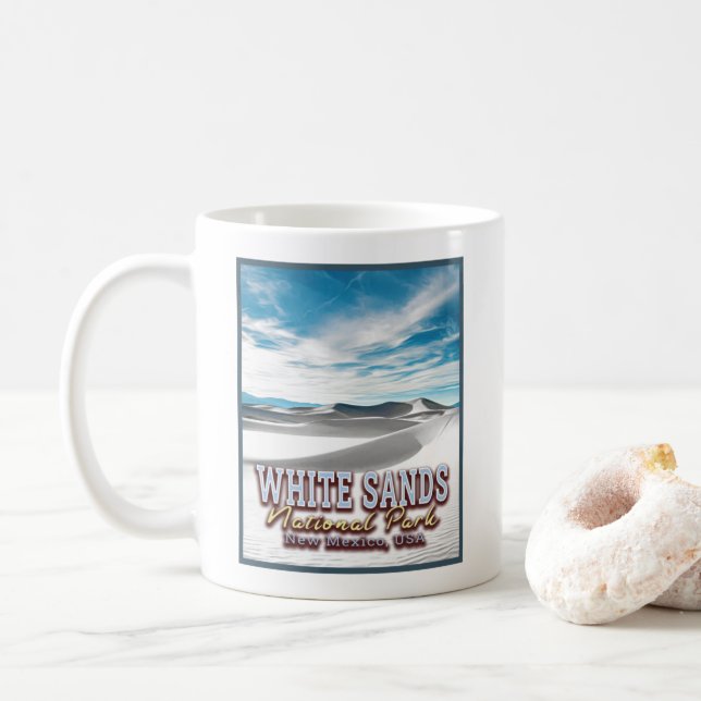WHITE SANDS NATIONAL PARK - NEW MEXICO USA KAFFEETASSE (Mit Donut)