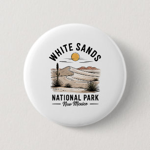 White Sands National Park Souvenir New Mexico Männ Button