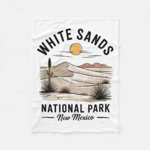 White Sands National Park Souvenir New Mexico Männ Fleecedecke