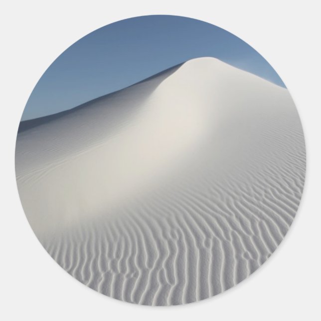 White Sands Runder Aufkleber (Vorderseite)