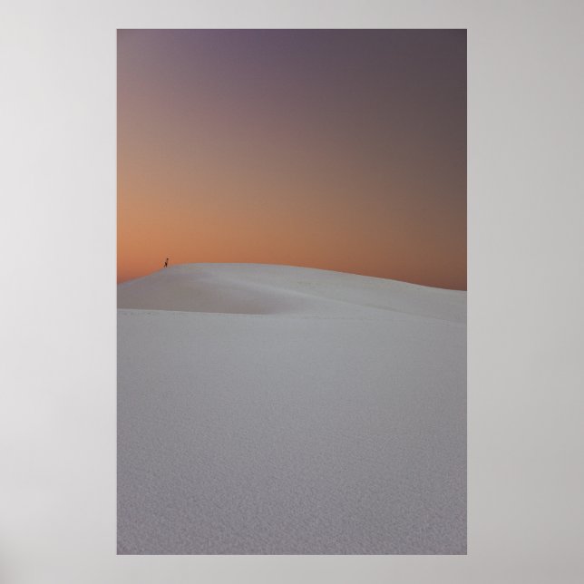 White Sands Sunset Poster (Vorne)