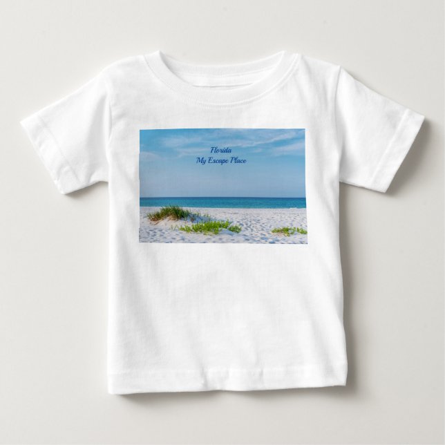 White Sandy Beach Florida Coastline Kleinkind Baby T-shirt (Vorderseite)