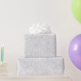 White Satin Wedding Elegance Geschenkpapier