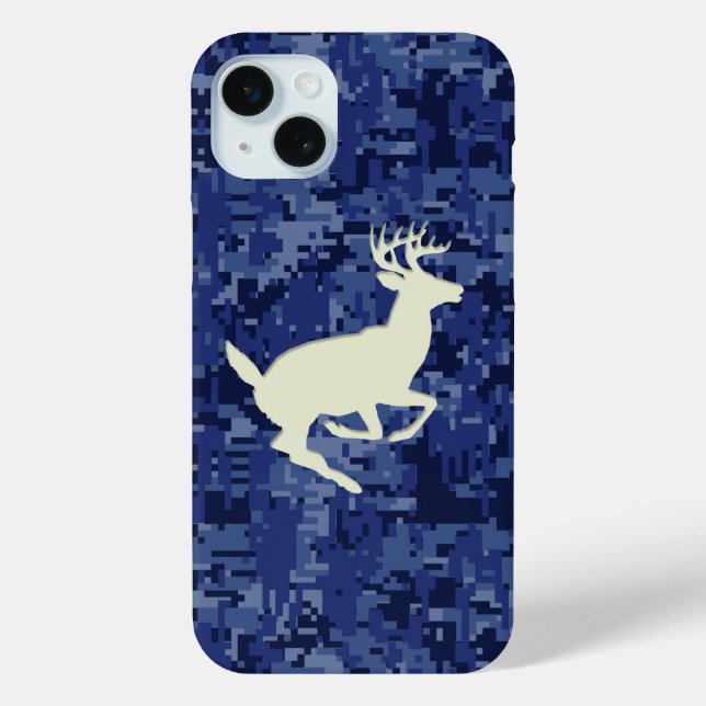 White Schwanz Buck über Hintergrund digitaler Camo Case-Mate iPhone Hülle (Rückseite)