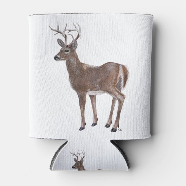 White Schwanz Deer Buck Dosenkühler (Vorderseite)