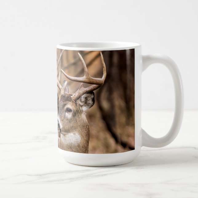White Schwanz Deer Buck Kaffeetasse (Rechts)