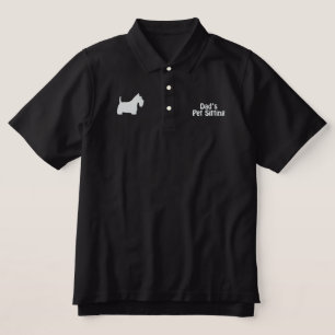 White Scottish Terrier mit benutzerdefinierbarem T