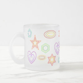 White shapes mug mattglastasse