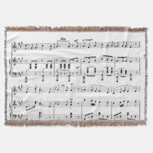 White Sheet Music Decke